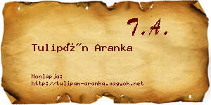 Tulipán Aranka névjegykártya